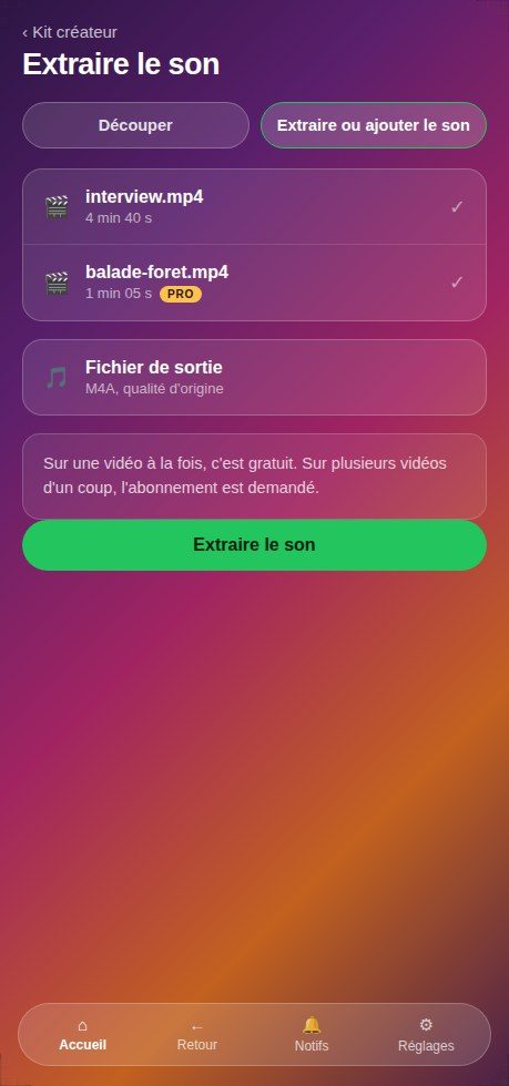 Travailler le son d'une vidéo